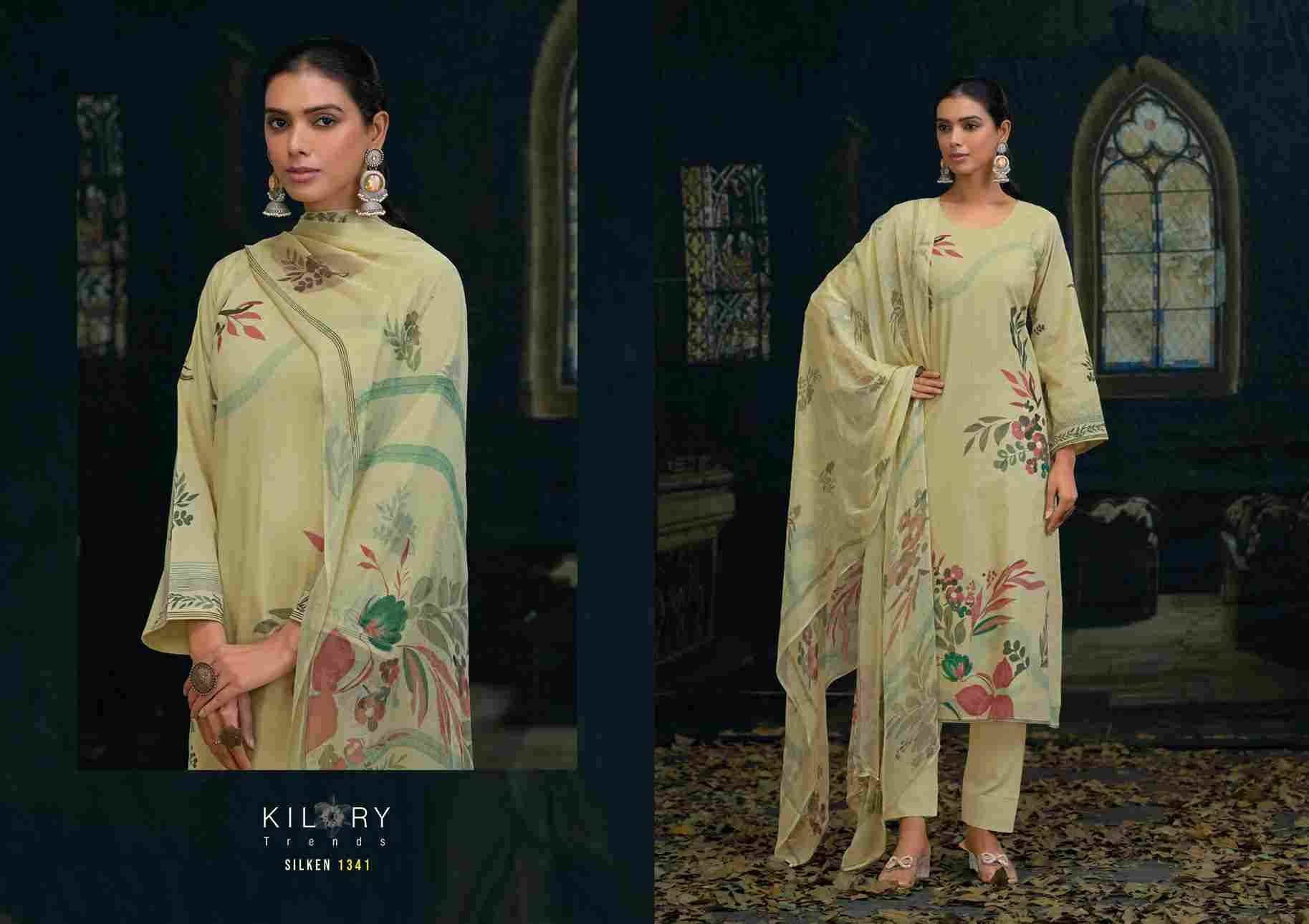 Silken By Kilory 1341 To 1344 Series Beautiful Festive Suits Colorful Stylish Fancy Casual Wear & Ethnic Wear Pure Lawn Cotton Dresses At Wholesale Price