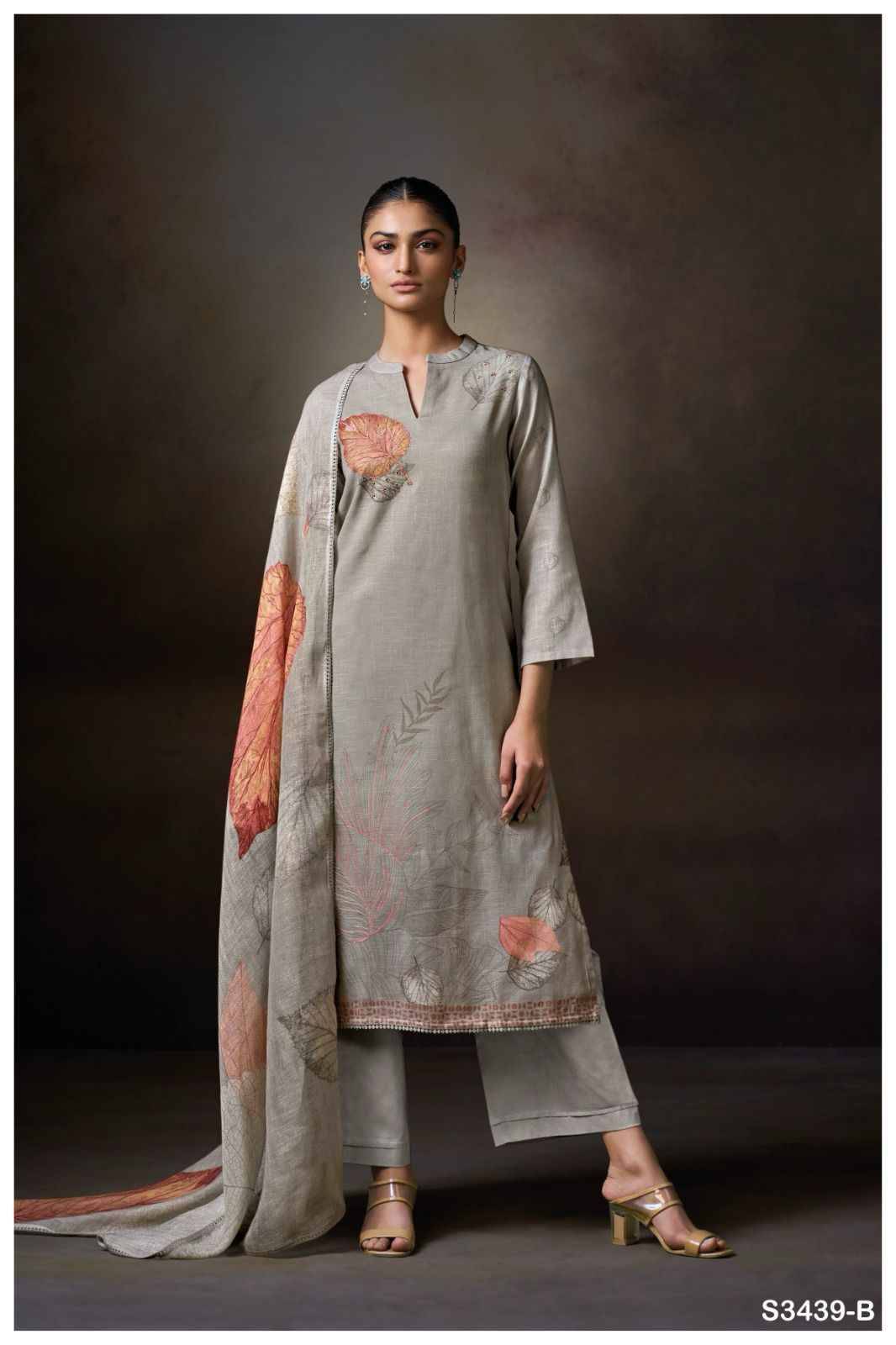 Lexy-3439 By Ganga Fashion 3439-A To 3439-D Series Beautiful Festive Suits Colorful Stylish Fancy Casual Wear & Ethnic Wear Premium Linen Cotton Dresses At Wholesale Price