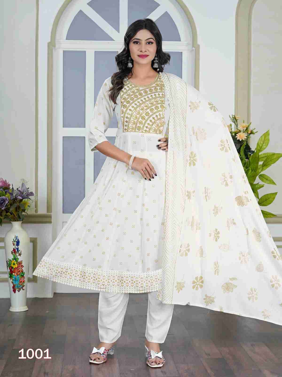 Akira Vol-2 By Padmavati Textiles 1001 To 1008 Series Beautiful Festive Suits Colorful Stylish Fancy Casual Wear & Ethnic Wear Rayon Foil Dresses At Wholesale Price