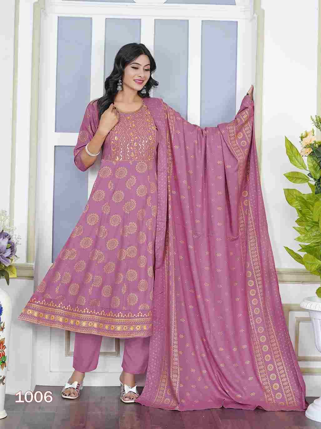 Akira Vol-2 By Padmavati Textiles 1001 To 1008 Series Beautiful Festive Suits Colorful Stylish Fancy Casual Wear & Ethnic Wear Rayon Foil Dresses At Wholesale Price