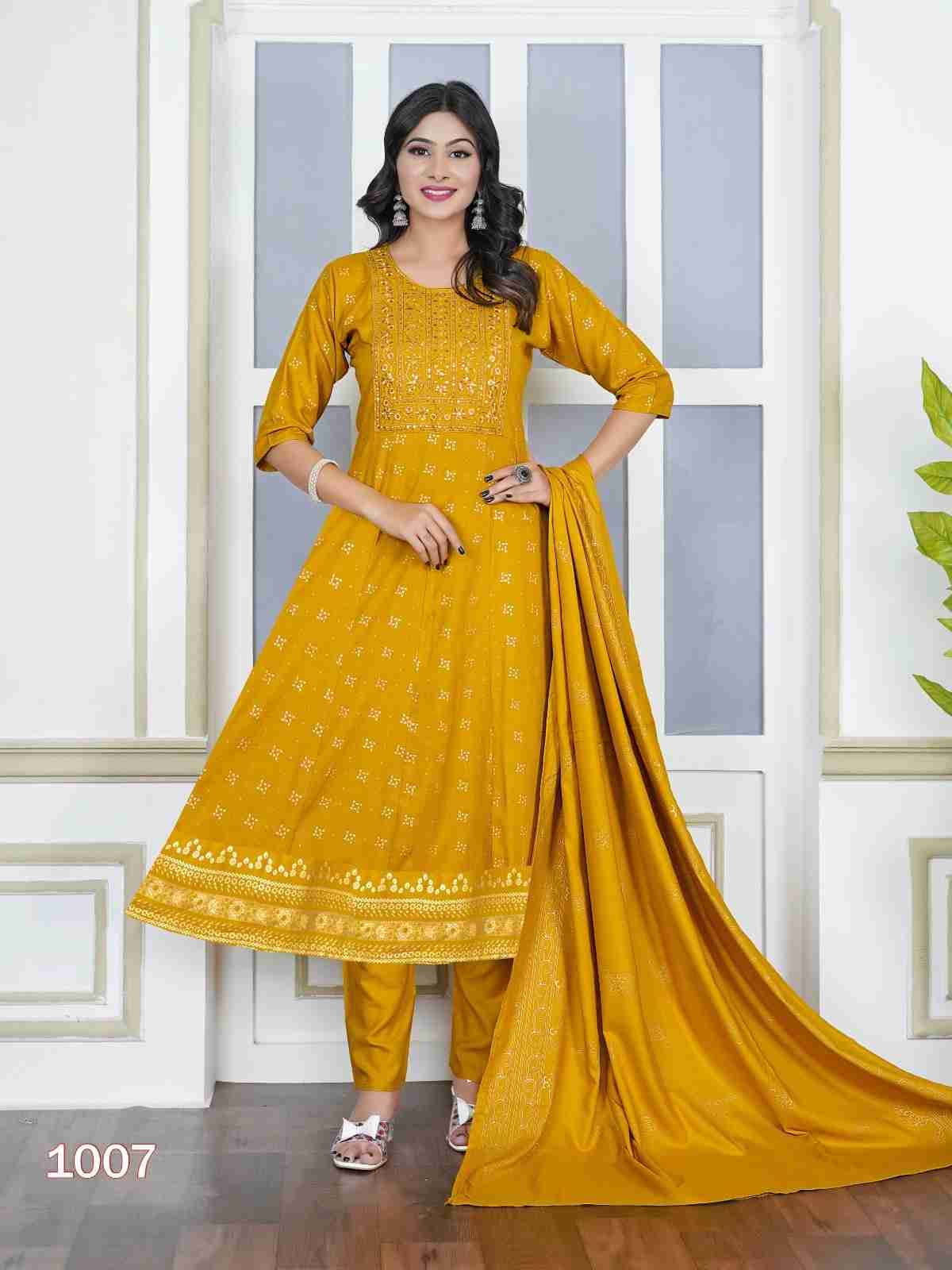Akira Vol-2 By Padmavati Textiles 1001 To 1008 Series Beautiful Festive Suits Colorful Stylish Fancy Casual Wear & Ethnic Wear Rayon Foil Dresses At Wholesale Price