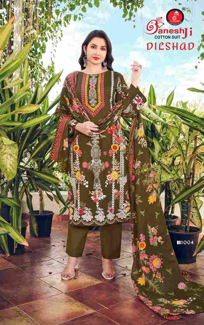 Dilshad Vol-1 By Ganeshji 1001 To 1008 Series Beautiful Festive Suits Stylish Fancy Colorful Party Wear & Occasional Wear Pure Cotton Dresses At Wholesale Price