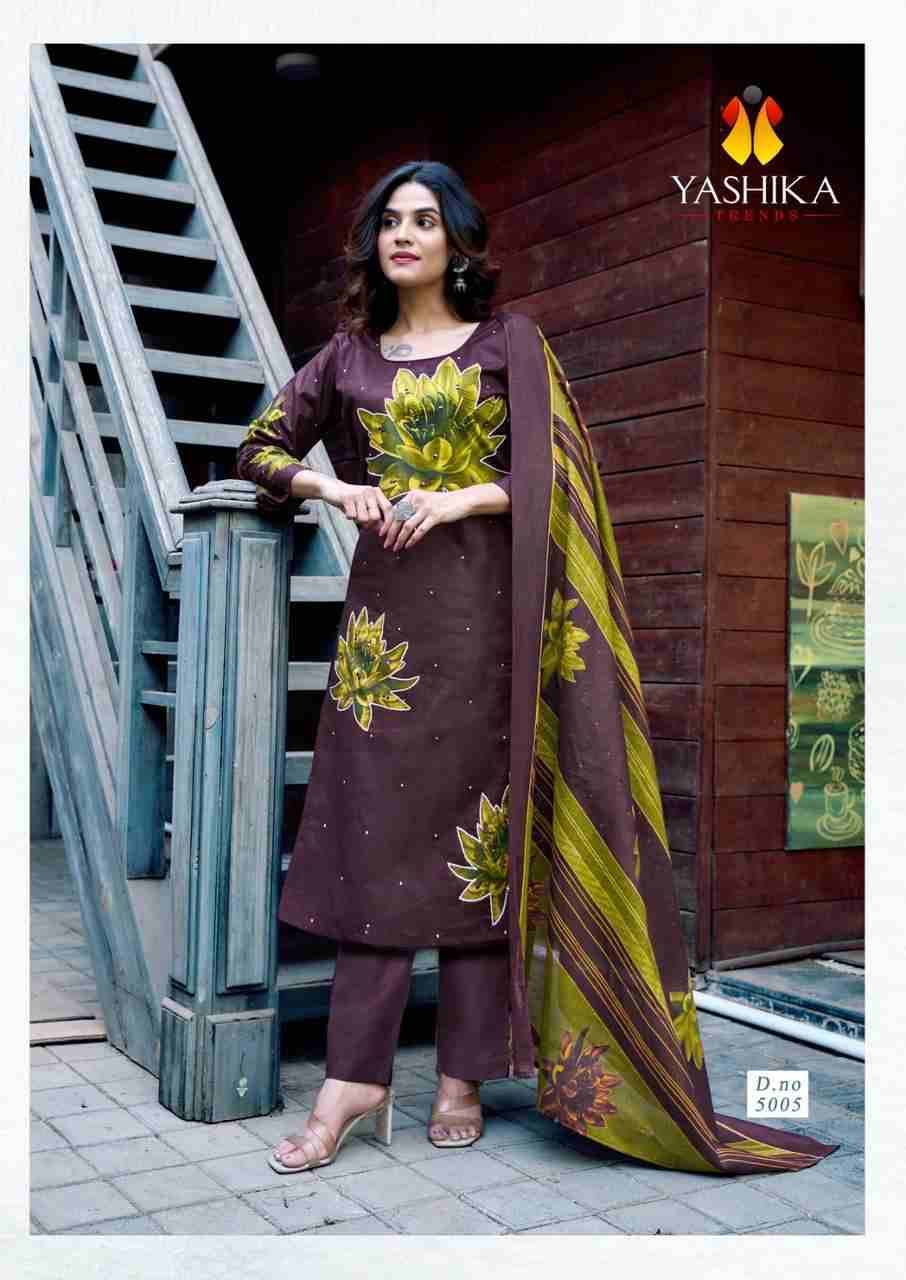 Dua Vol-5 By Yashika Trends 5001 To 5008 Series Beautiful Festive Suits Colorful Stylish Fancy Casual Wear & Ethnic Wear Pure Cotton Print Dresses At Wholesale Price
