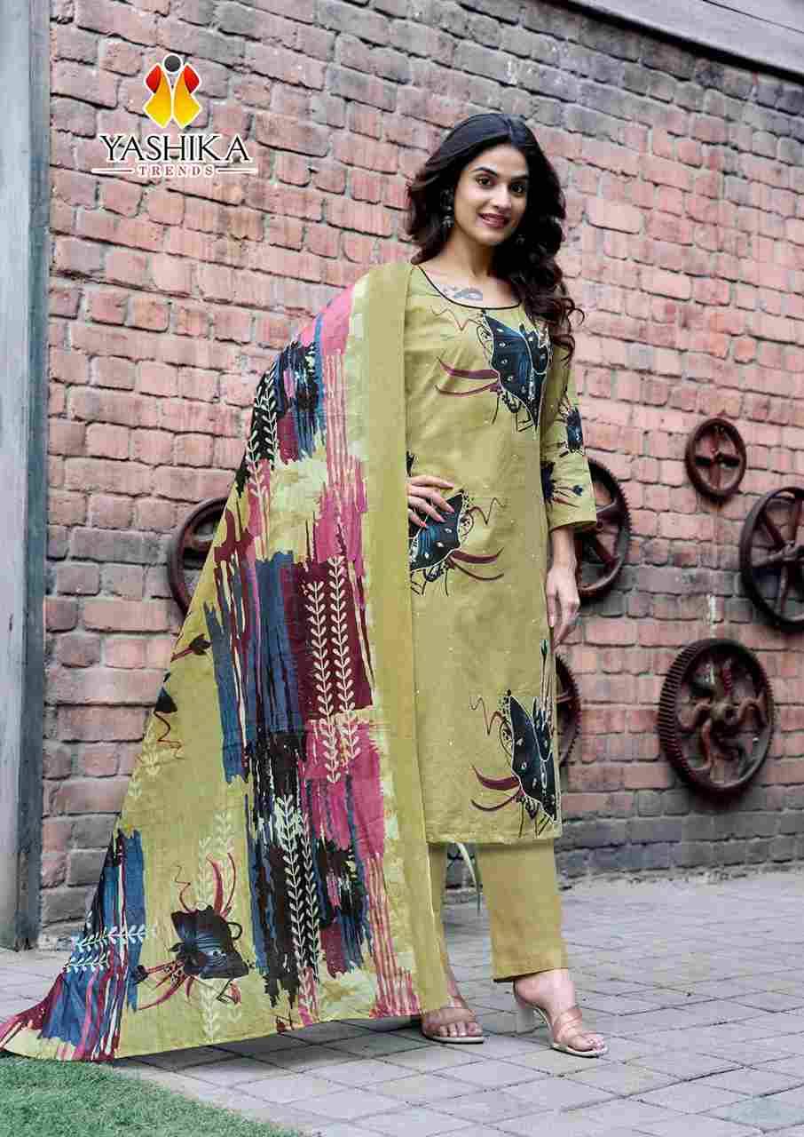 Dua Vol-5 By Yashika Trends 5001 To 5008 Series Beautiful Festive Suits Colorful Stylish Fancy Casual Wear & Ethnic Wear Pure Cotton Print Dresses At Wholesale Price