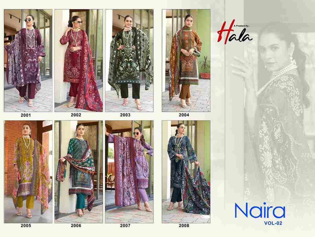 Naira Vol-2 By Hala 2001 To 2008 Series Beautiful Festive Suits Stylish Fancy Colorful Casual Wear & Ethnic Wear Pure Cotton Digital Print Dresses At Wholesale Price