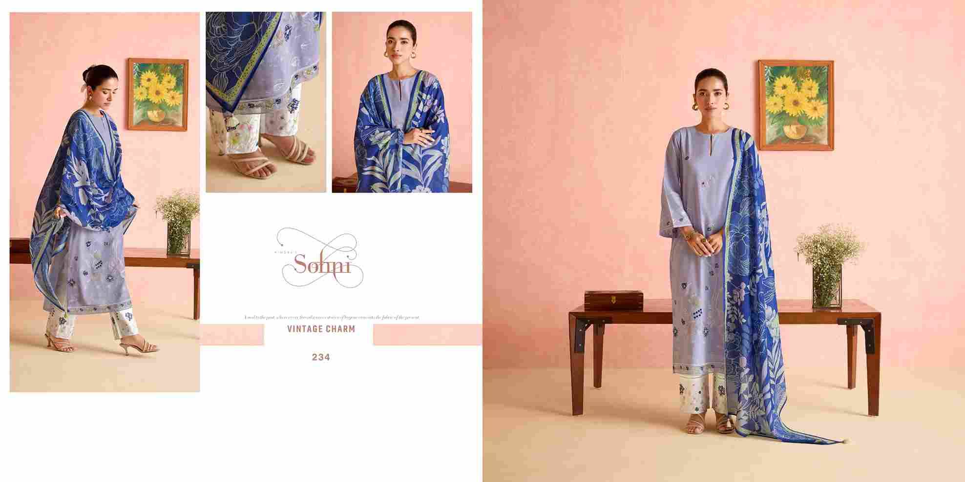 Sunflower By Sohni 231 To 234 Series Beautiful Suits Colorful Stylish Fancy Casual Wear & Ethnic Wear Pure Lawn Embroidery Dresses At Wholesale Price