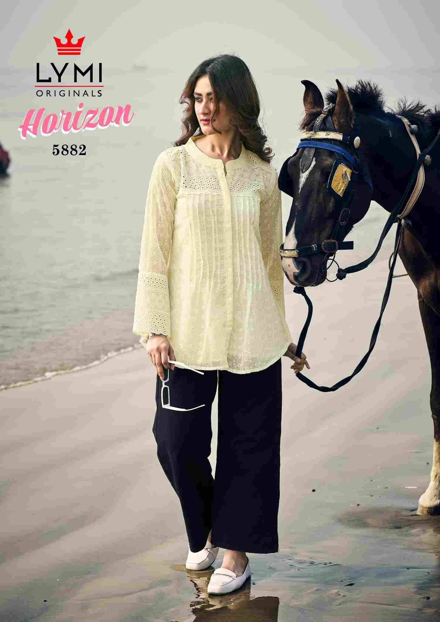 Horizon By Lymi Originals 5881 To 5886 Series Designer Stylish Fancy Colorful Beautiful Party Wear & Ethnic Wear Collection Georgette Tops At Wholesale Price
