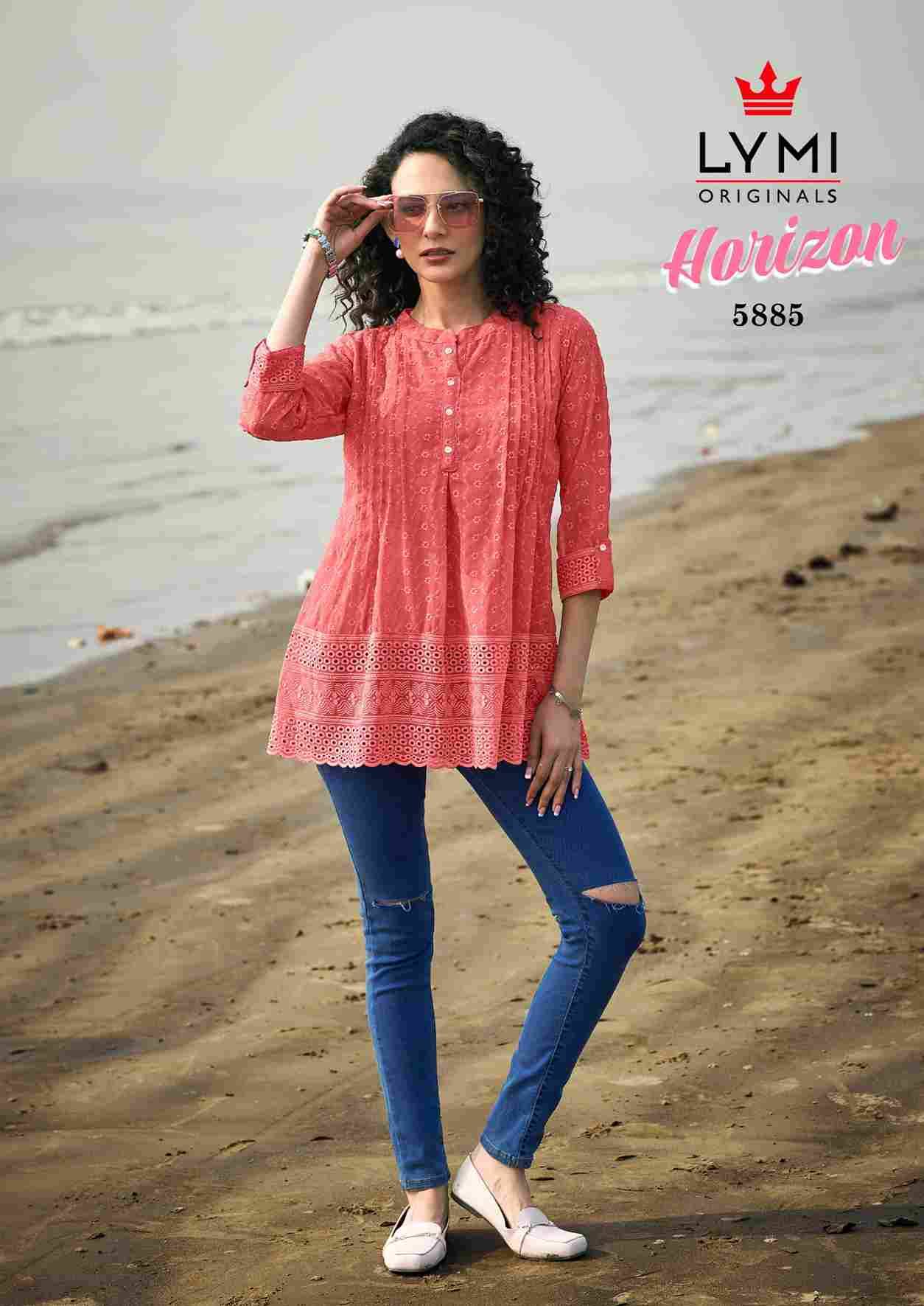 Horizon By Lymi Originals 5881 To 5886 Series Designer Stylish Fancy Colorful Beautiful Party Wear & Ethnic Wear Collection Georgette Tops At Wholesale Price
