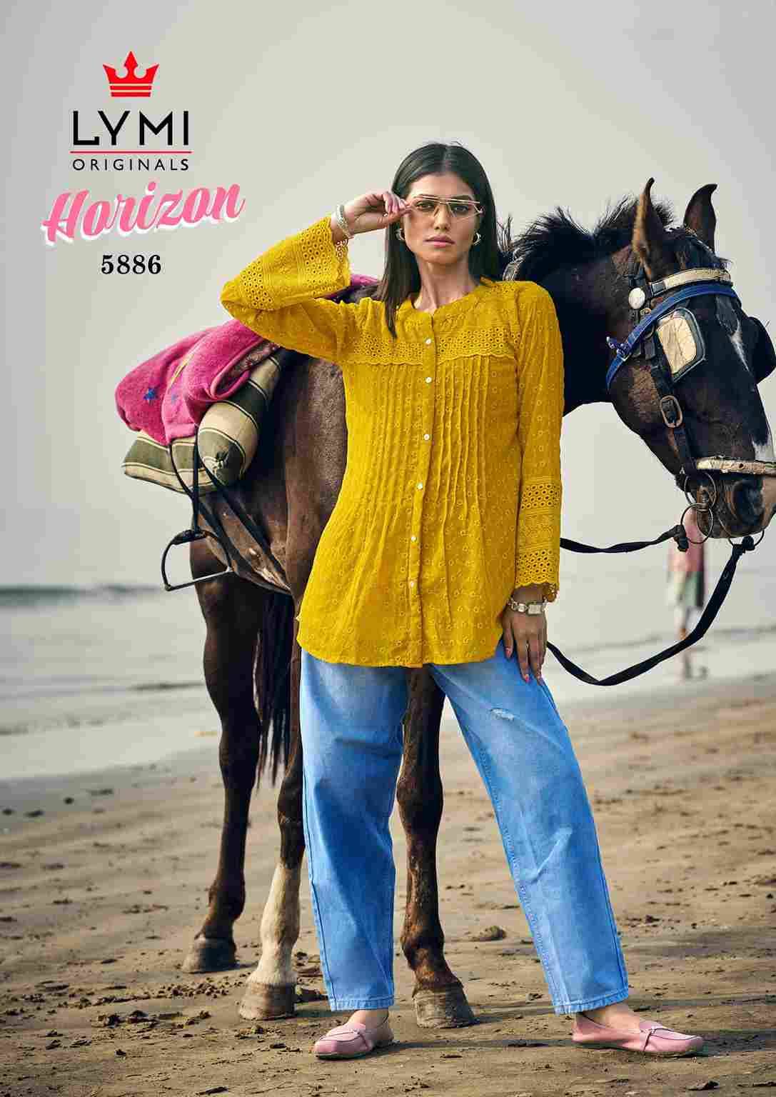 Horizon By Lymi Originals 5881 To 5886 Series Designer Stylish Fancy Colorful Beautiful Party Wear & Ethnic Wear Collection Georgette Tops At Wholesale Price