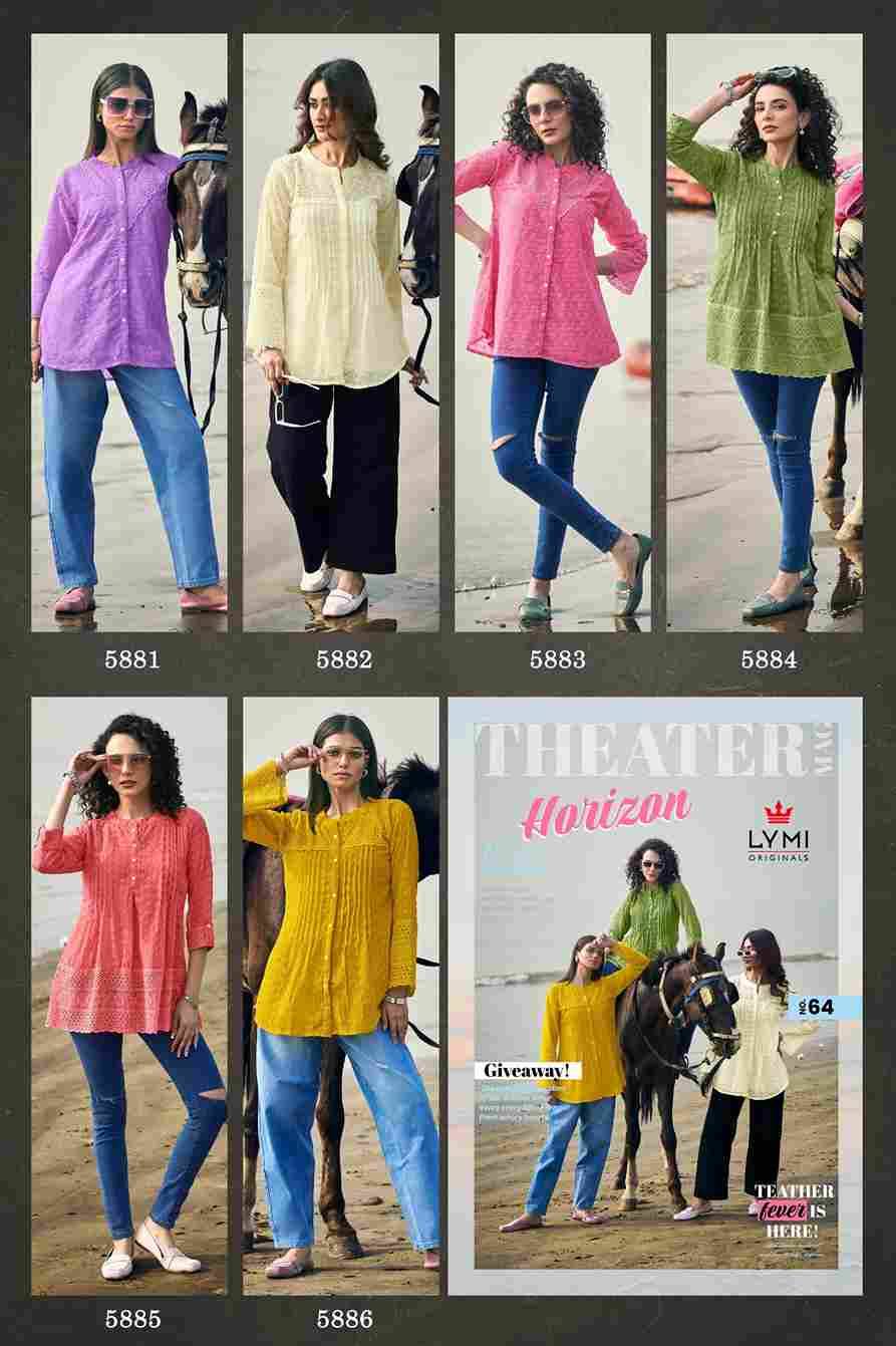 Horizon By Lymi Originals 5881 To 5886 Series Designer Stylish Fancy Colorful Beautiful Party Wear & Ethnic Wear Collection Georgette Tops At Wholesale Price