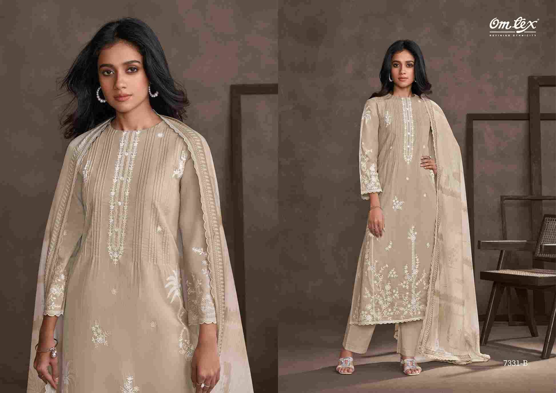 Pearline By Om Tex 7331-A To 7331-C Series Beautiful Suits Stylish Fancy Colorful Party Wear & Ethnic Wear Lawn Cotton Dresses At Wholesale Price