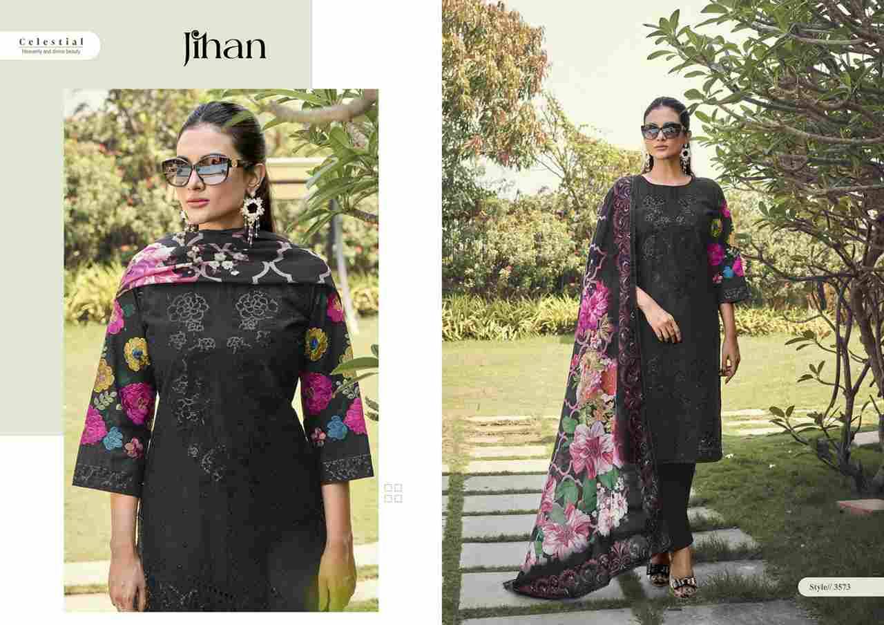 Taskeen By Jihan 3573 To 3578 Series Designer Pakistani Suits Beautiful Fancy Stylish Colorful Party Wear & Occasional Wear Cotton Dresses At Wholesale Price