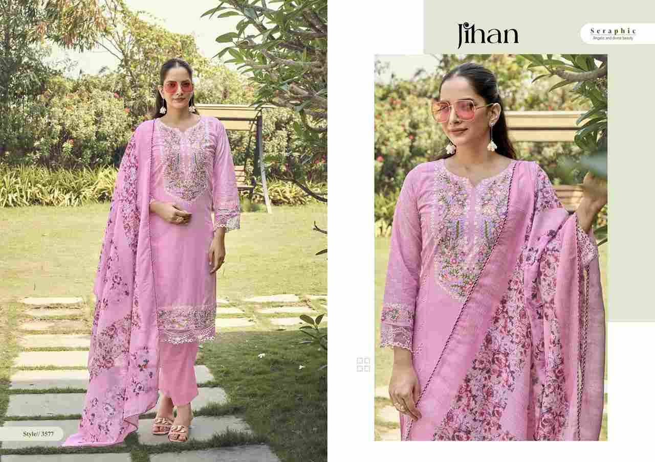 Taskeen By Jihan 3573 To 3578 Series Designer Pakistani Suits Beautiful Fancy Stylish Colorful Party Wear & Occasional Wear Cotton Dresses At Wholesale Price