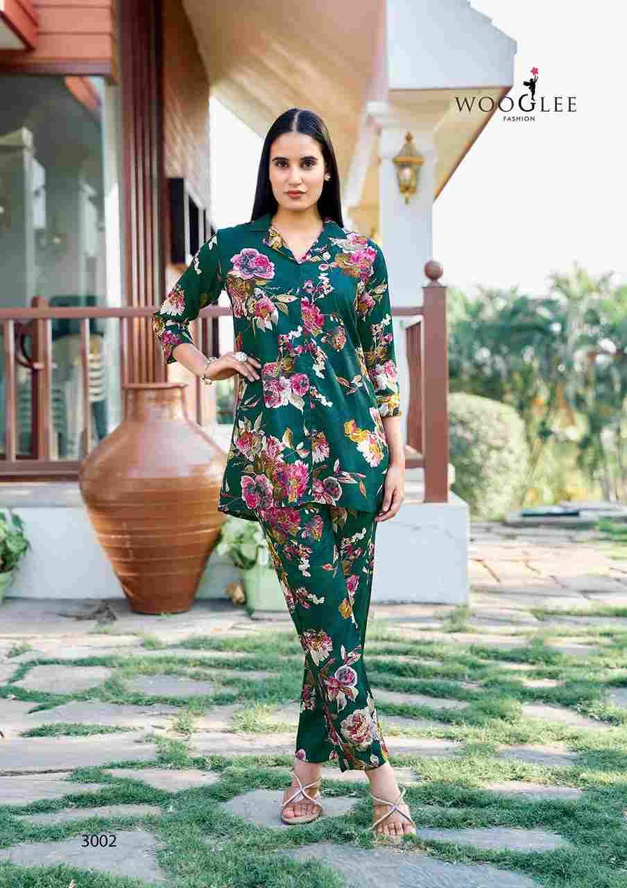 Rolex By Wooglee 3001 To 3006 Series Designer Stylish Fancy Colorful Beautiful Party Wear & Ethnic Wear Collection Heavy Rayon Co-Ord At Wholesale Price