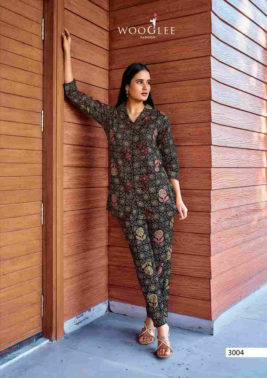 Rolex By Wooglee 3001 To 3006 Series Designer Stylish Fancy Colorful Beautiful Party Wear & Ethnic Wear Collection Heavy Rayon Co-Ord At Wholesale Price