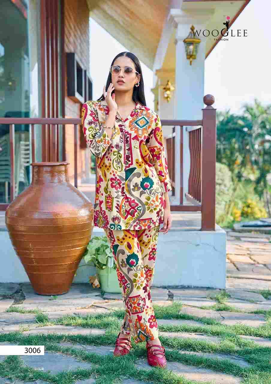 Rolex By Wooglee 3001 To 3006 Series Designer Stylish Fancy Colorful Beautiful Party Wear & Ethnic Wear Collection Heavy Rayon Co-Ord At Wholesale Price