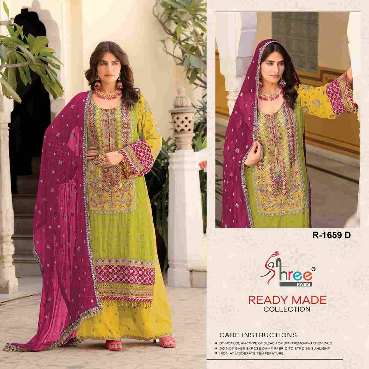 Shree Fabs Hit Design R-1659 Colours By Shree Fabs R-1659-A To R-1659-D Series Wholesale Designer Pakistani Suits Collection Beautiful Stylish Fancy Colorful Party Wear & Occasional Wear Chinnon Dresses At Wholesale Price