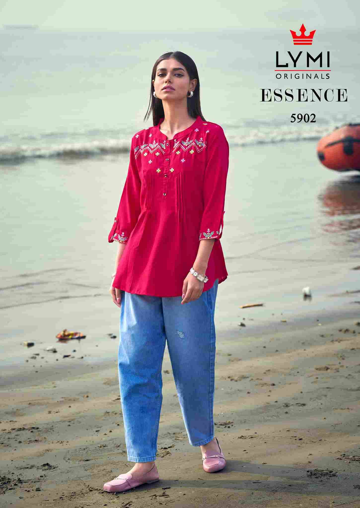 Essence By Lymi Originals 5901 To 5904 Series Designer Stylish Fancy Colorful Beautiful Party Wear & Ethnic Wear Collection Viscose Tops At Wholesale Price