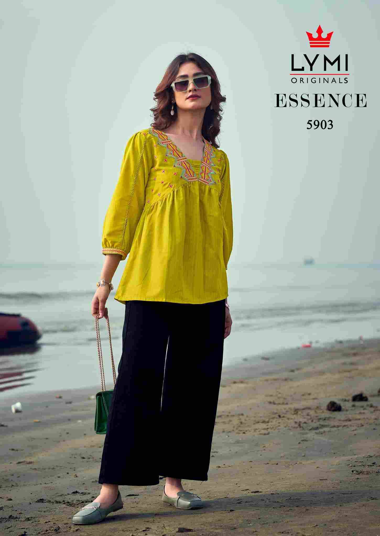 Essence By Lymi Originals 5901 To 5904 Series Designer Stylish Fancy Colorful Beautiful Party Wear & Ethnic Wear Collection Viscose Tops At Wholesale Price