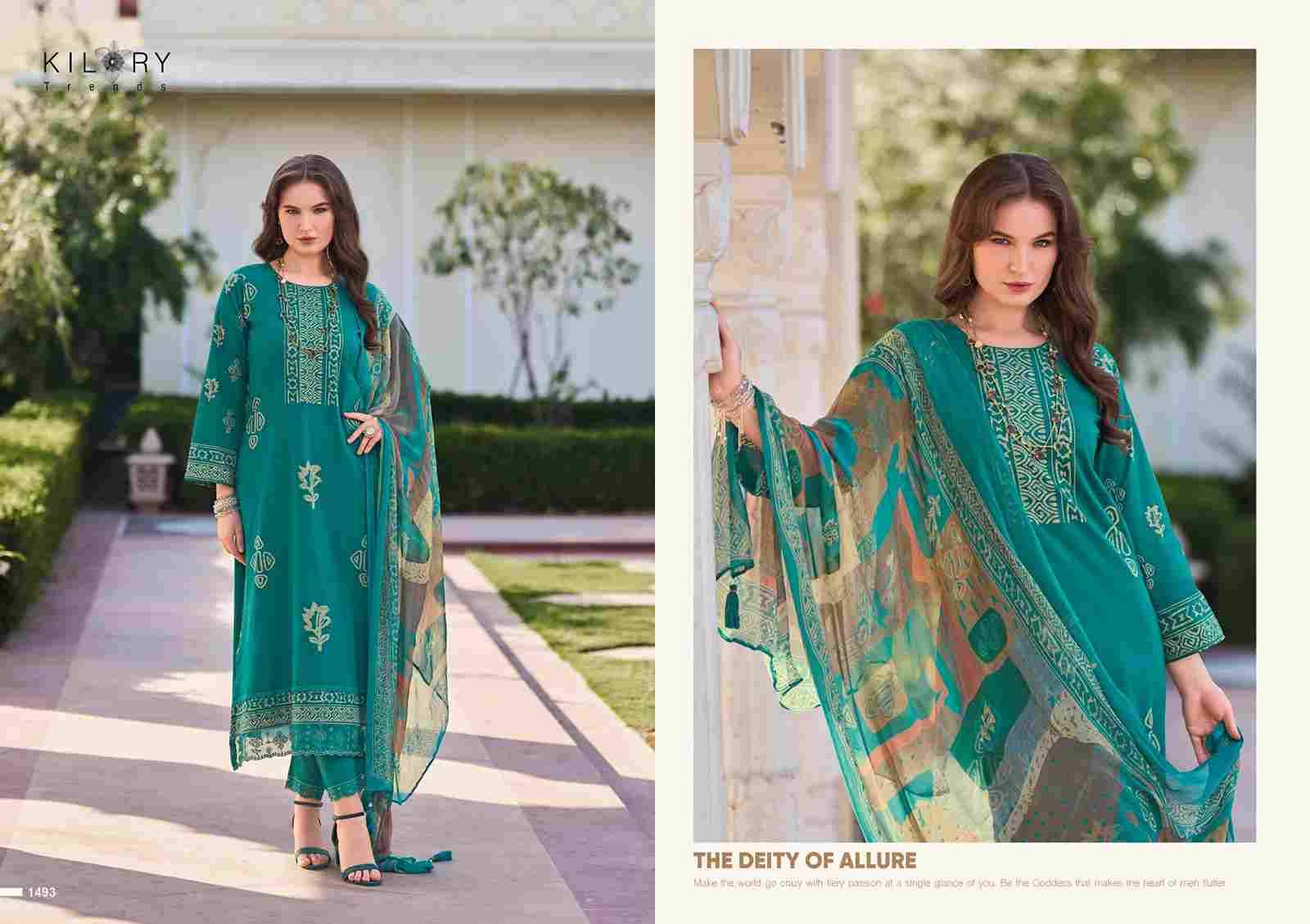 Zarokha Vol-3 By Kilory 1491 To 1498 Series Beautiful Festive Suits Colorful Stylish Fancy Casual Wear & Ethnic Wear Pure Lawn Cotton Dresses At Wholesale Price