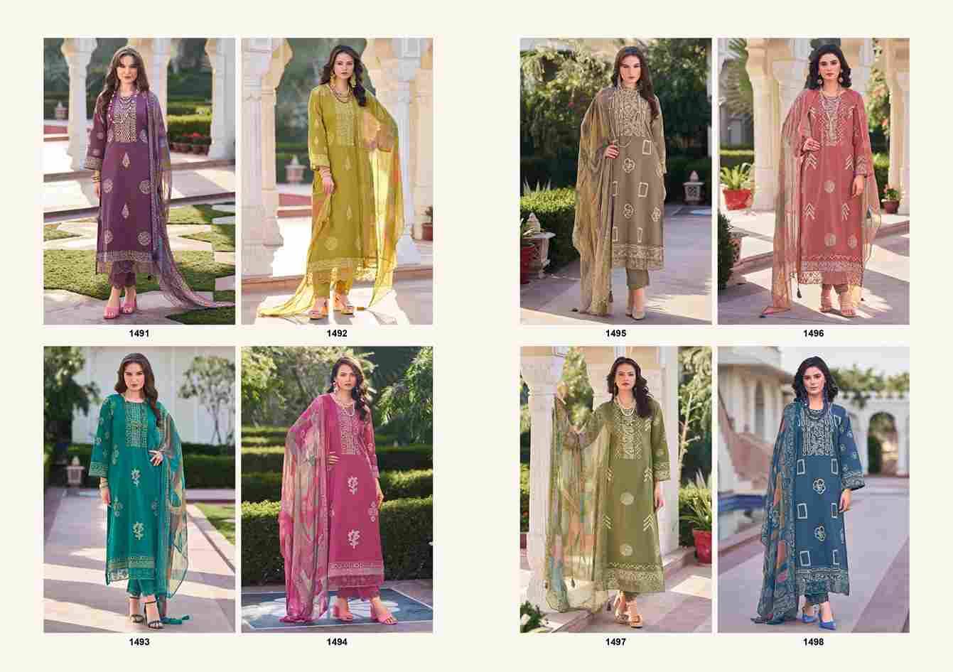 Zarokha Vol-3 By Kilory 1491 To 1498 Series Beautiful Festive Suits Colorful Stylish Fancy Casual Wear & Ethnic Wear Pure Lawn Cotton Dresses At Wholesale Price