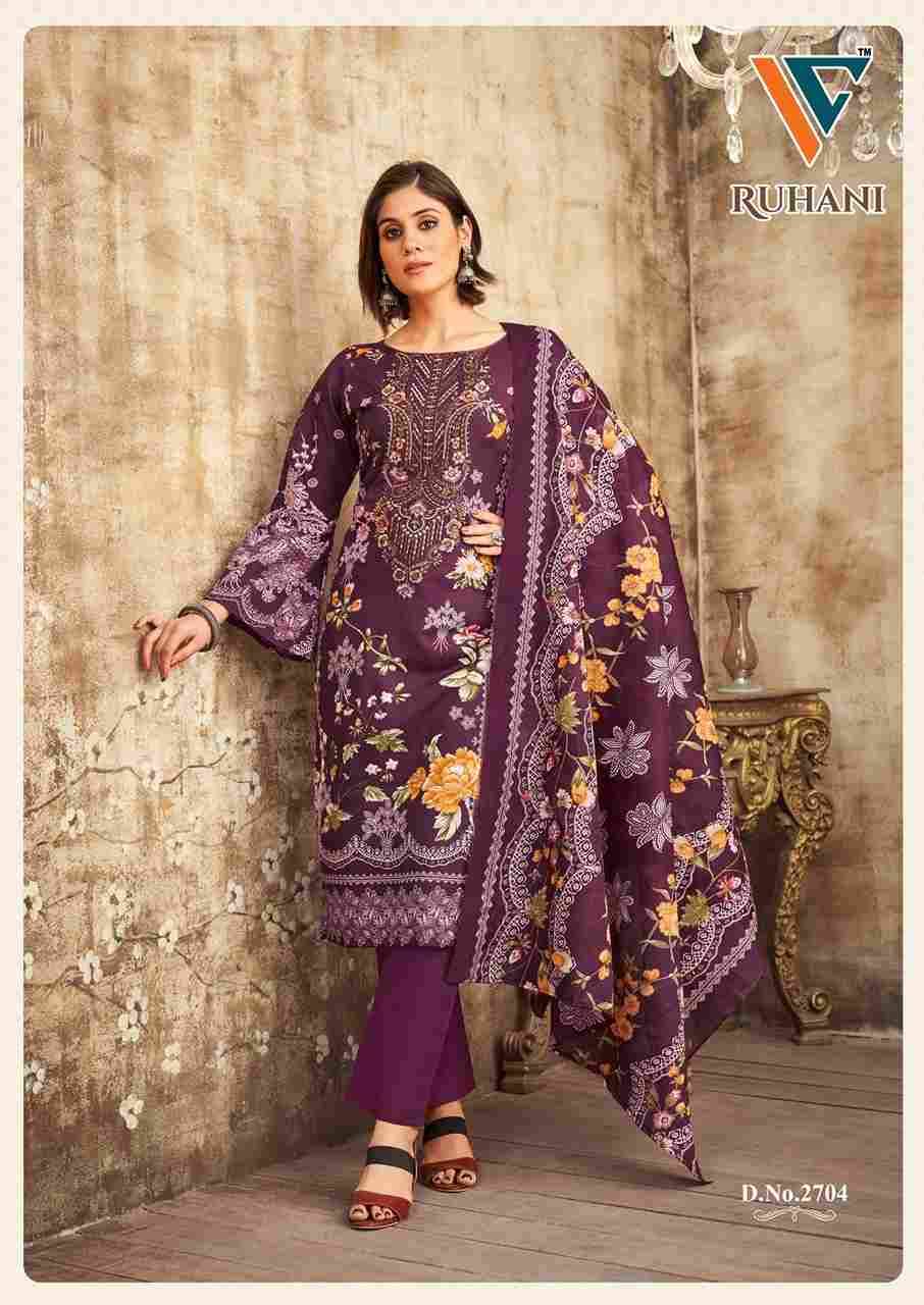 Ruhani Vol-27 By Vandana Creation 2701 To 2708 Series Beautiful Festive Suits Stylish Fancy Colorful Casual Wear & Ethnic Wear Cotton Print Dresses At Wholesale Price