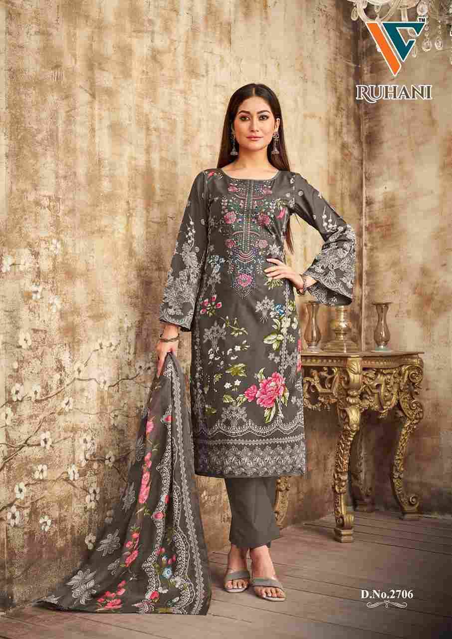 Ruhani Vol-27 By Vandana Creation 2701 To 2708 Series Beautiful Festive Suits Stylish Fancy Colorful Casual Wear & Ethnic Wear Cotton Print Dresses At Wholesale Price