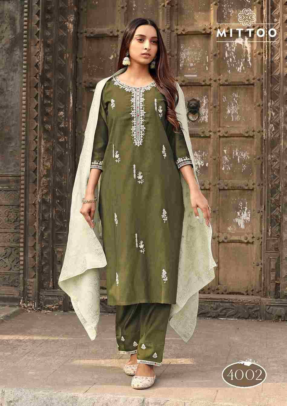 Saundarya By Mittoo 4001 To 4005 Series Beautiful Festive Suits Colorful Stylish Fancy Casual Wear & Ethnic Wear Viscose Dresses At Wholesale Price