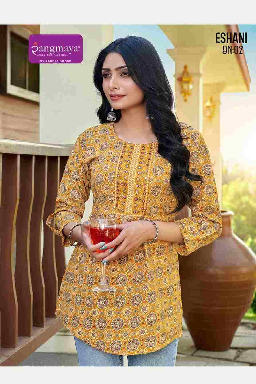 Eshani By Rangmaya 01 To 08 Series Designer Stylish Fancy Colorful Beautiful Party Wear & Ethnic Wear Collection Cotton Tops At Wholesale Price