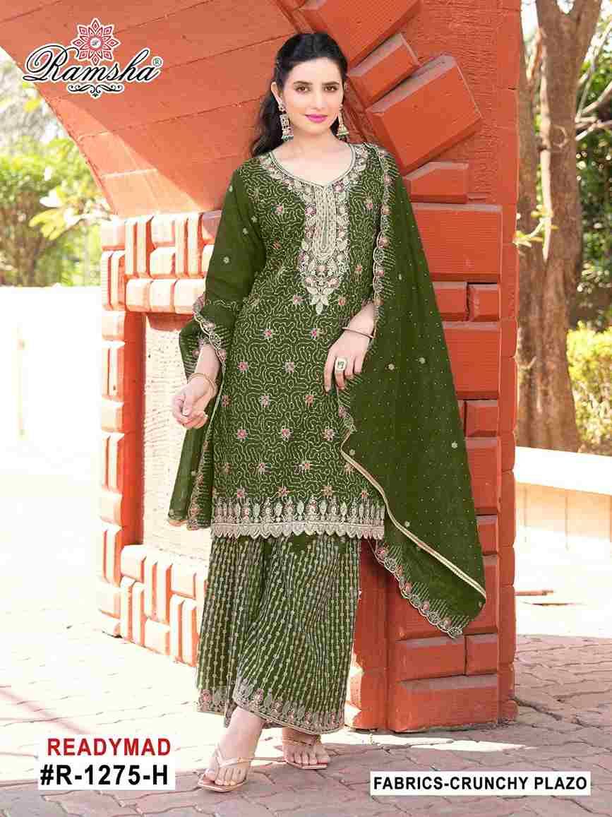 Ramsha 1275 Colours Vol-2 By Ramsha 1275-E To 1275-H Series Beautiful Pakistani Suits Colorful Stylish Fancy Casual Wear & Ethnic Wear Fancy Dresses At Wholesale Price