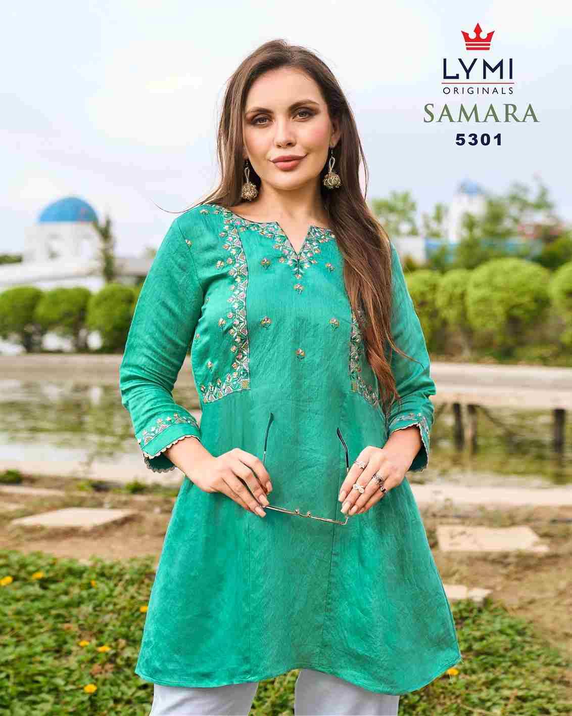 Samara By Lymi Originals 5301 To 5306 Series Designer Stylish Fancy Colorful Beautiful Party Wear & Ethnic Wear Collection Viscose Tops At Wholesale Price
