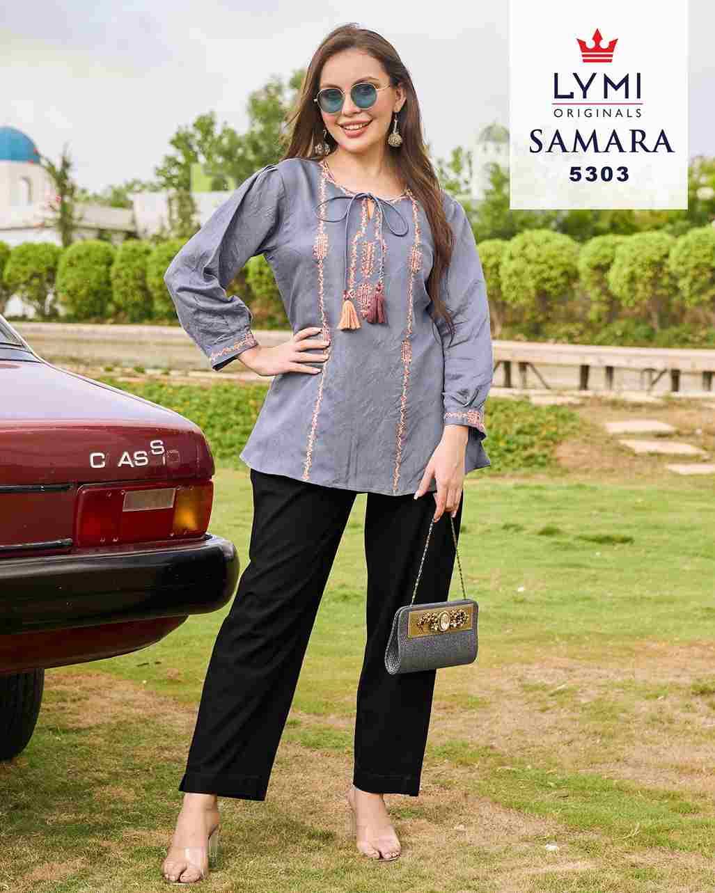 Samara By Lymi Originals 5301 To 5306 Series Designer Stylish Fancy Colorful Beautiful Party Wear & Ethnic Wear Collection Viscose Tops At Wholesale Price