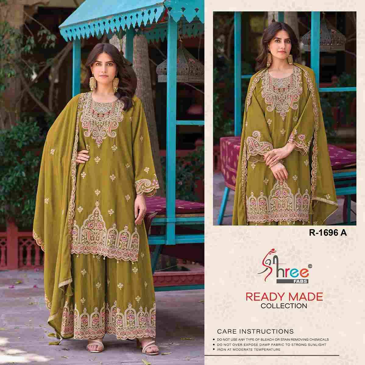 Shree Fabs Hit Design R-1696 Colours By Shree Fabs R-1696-A To R-1696-D Series Designer Pakistani Suits Collection Beautiful Stylish Fancy Colorful Party Wear & Occasional Wear Chinnon Dresses At Wholesale Price