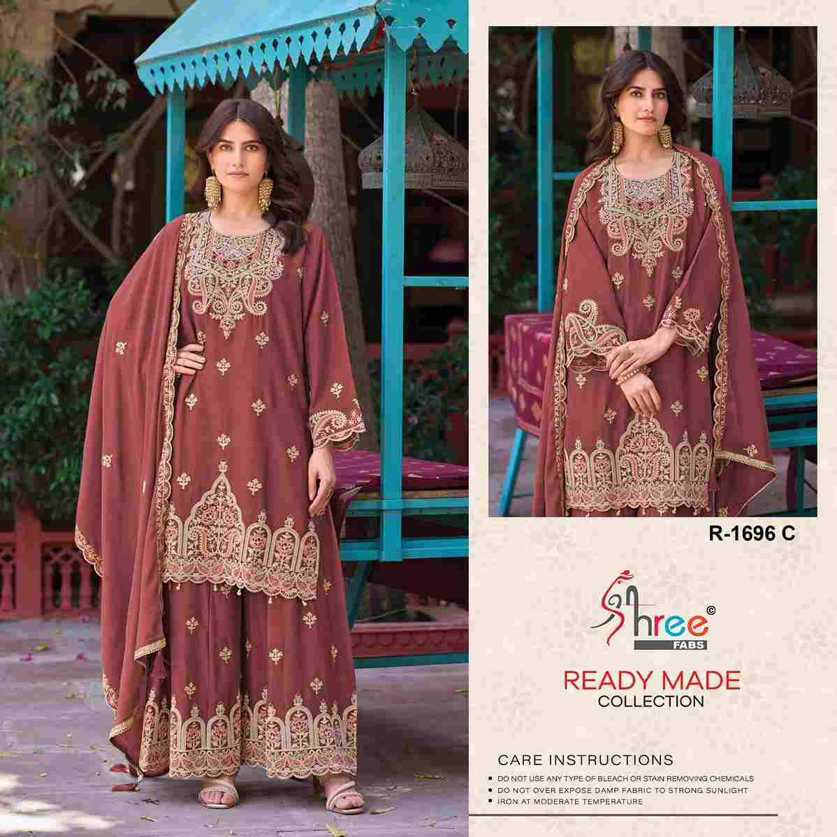 Shree Fabs Hit Design R-1696 Colours By Shree Fabs R-1696-A To R-1696-D Series Designer Pakistani Suits Collection Beautiful Stylish Fancy Colorful Party Wear & Occasional Wear Chinnon Dresses At Wholesale Price