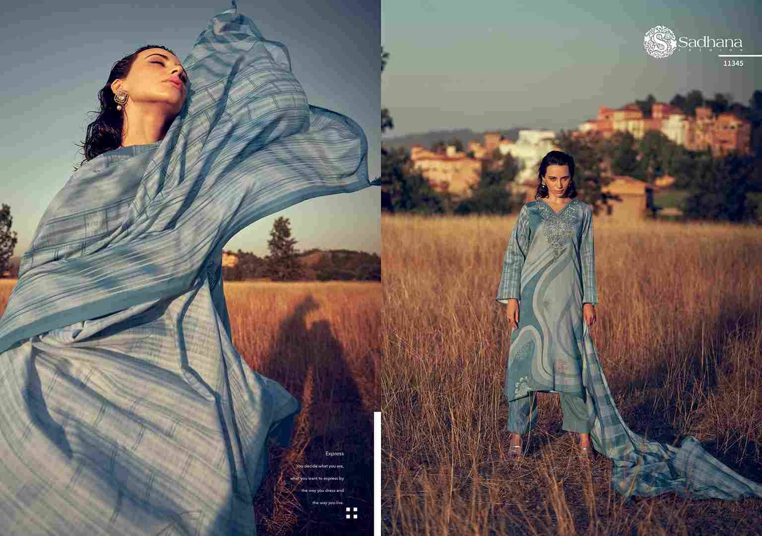 Amaya By Sadhana Fashion 11345 To 11352 Series Designer Festive Suits Beautiful Fancy Stylish Colorful Party Wear & Occasional Wear Pure Jam Cotton Print Dresses At Wholesale Price