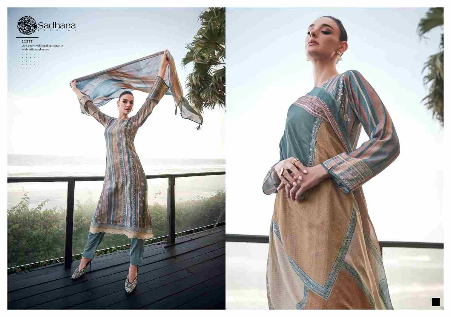 Erika By Sadhana Fashion 11293 To 11298 Series Designer Festive Suits Beautiful Fancy Stylish Colorful Party Wear & Occasional Wear Pure Muslin Silk Print Dresses At Wholesale Price