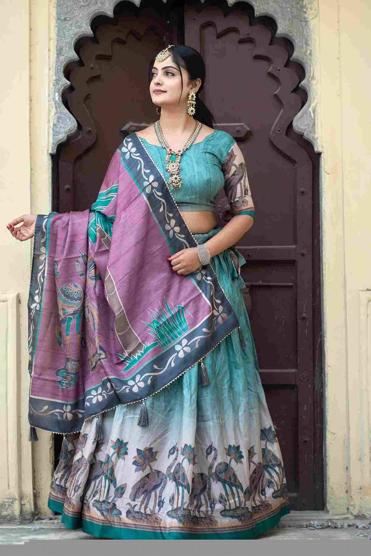 Grtn 9019 By Fashid Wholesale Designer Beautiful Navratri Collection Occasional Wear & Party Wear Pure Manipuri Silk Lehengas At Wholesale Price