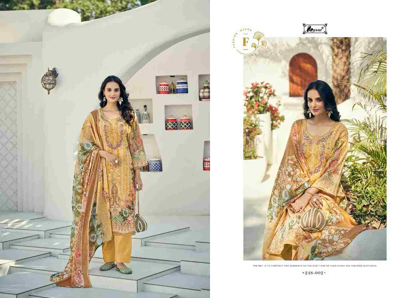 Naira Vol-101 By Kesar 248-001 To 248-008 Series Beautiful Festive Suits Stylish Fancy Colorful Casual Wear & Ethnic Wear Pure Cambric Print Dresses At Wholesale Price