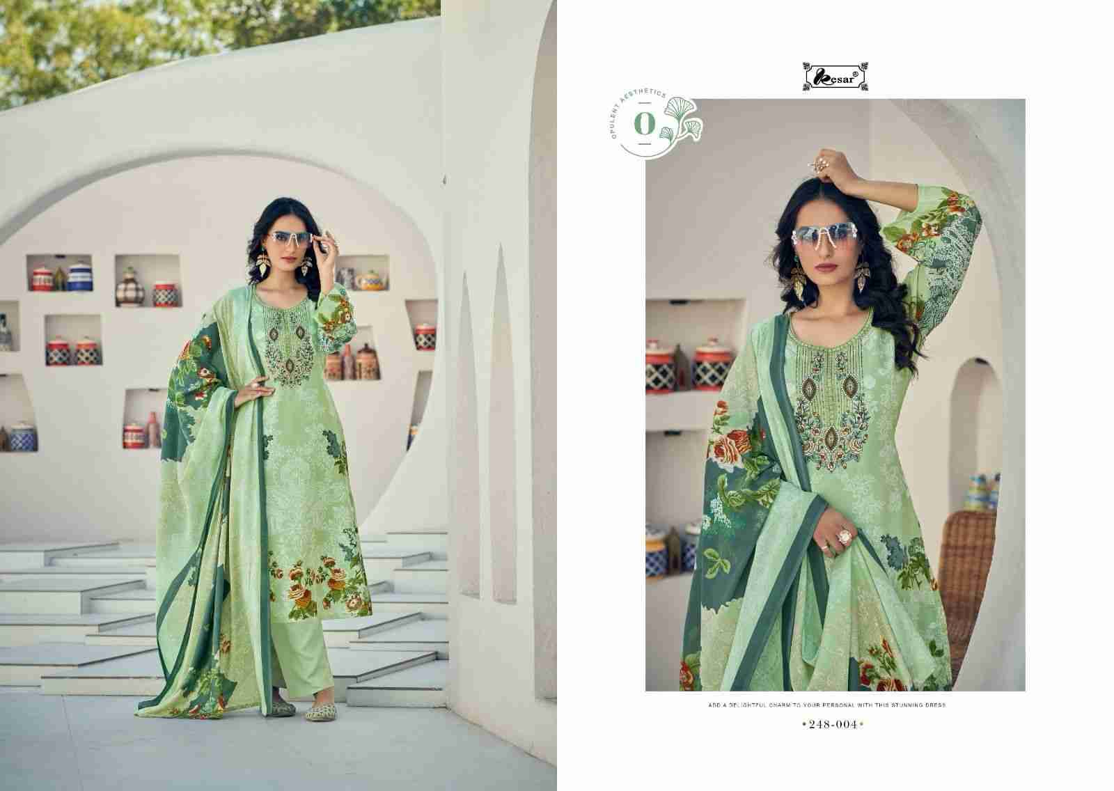 Naira Vol-101 By Kesar 248-001 To 248-008 Series Beautiful Festive Suits Stylish Fancy Colorful Casual Wear & Ethnic Wear Pure Cambric Print Dresses At Wholesale Price