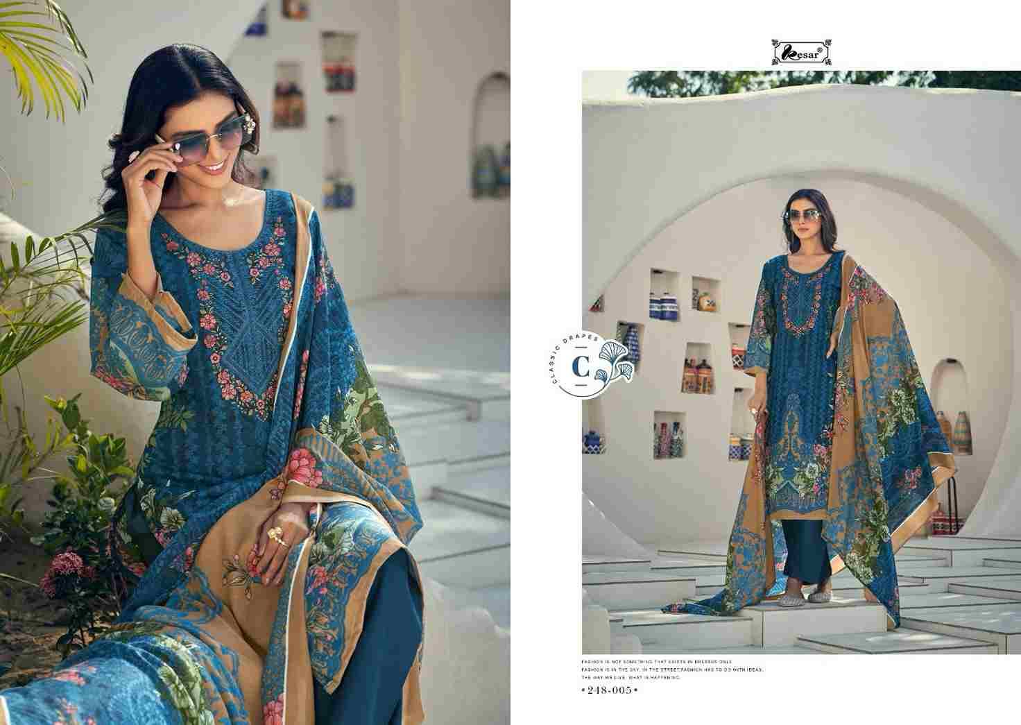 Naira Vol-101 By Kesar 248-001 To 248-008 Series Beautiful Festive Suits Stylish Fancy Colorful Casual Wear & Ethnic Wear Pure Cambric Print Dresses At Wholesale Price