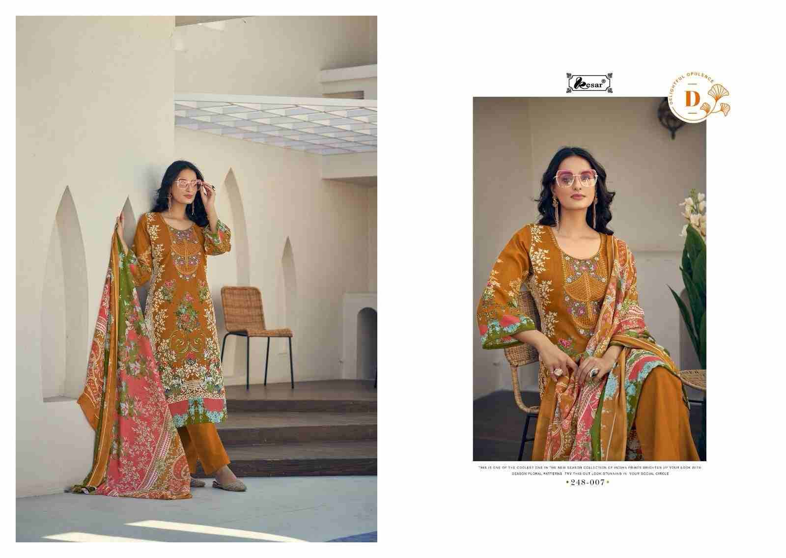 Naira Vol-101 By Kesar 248-001 To 248-008 Series Beautiful Festive Suits Stylish Fancy Colorful Casual Wear & Ethnic Wear Pure Cambric Print Dresses At Wholesale Price