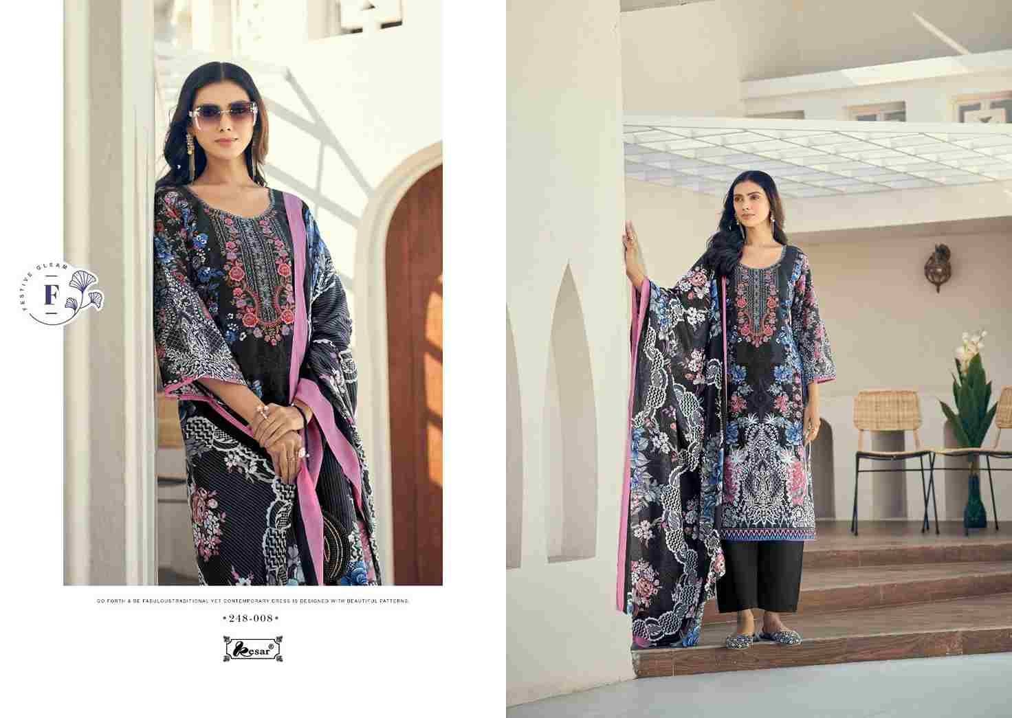 Naira Vol-101 By Kesar 248-001 To 248-008 Series Beautiful Festive Suits Stylish Fancy Colorful Casual Wear & Ethnic Wear Pure Cambric Print Dresses At Wholesale Price