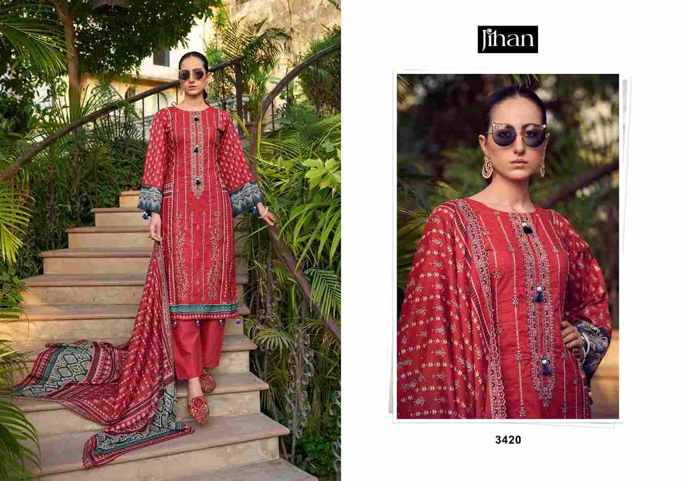 Bin Saeed Vol-10 By Jihan Designer Pakistani Suits Beautiful Fancy Stylish Colorful Party Wear & Occasional Wear Pure Lawn Dresses At Wholesale Price