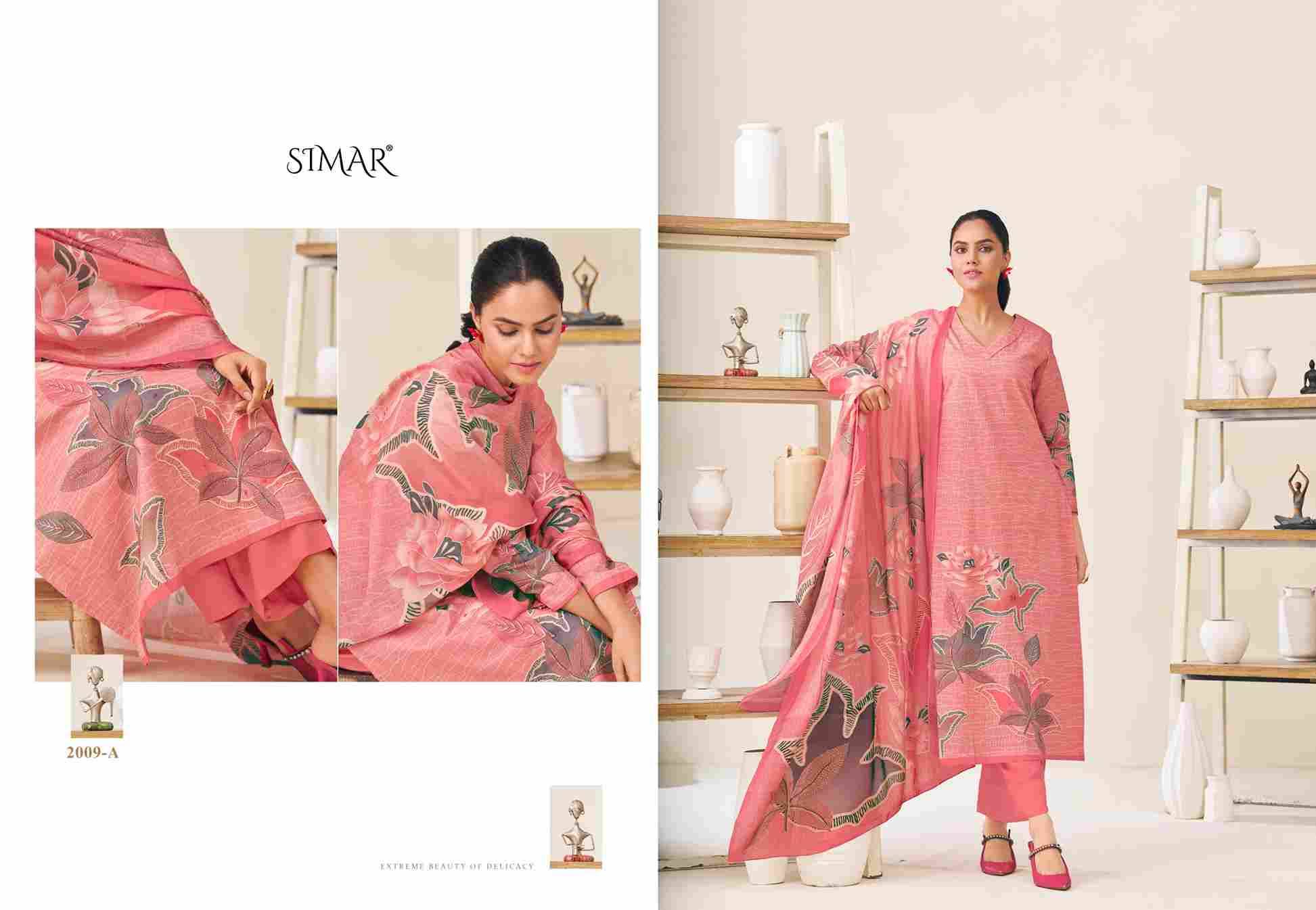 Mihika By Simar 2009-A To 2009-D Series Beautiful Festive Suits Stylish Fancy Colorful Casual Wear & Ethnic Wear Pure Lawn Cotton Dresses At Wholesale Price