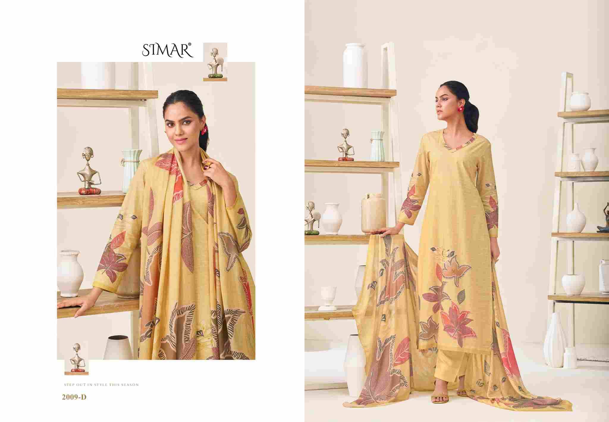 Mihika By Simar 2009-A To 2009-D Series Beautiful Festive Suits Stylish Fancy Colorful Casual Wear & Ethnic Wear Pure Lawn Cotton Dresses At Wholesale Price