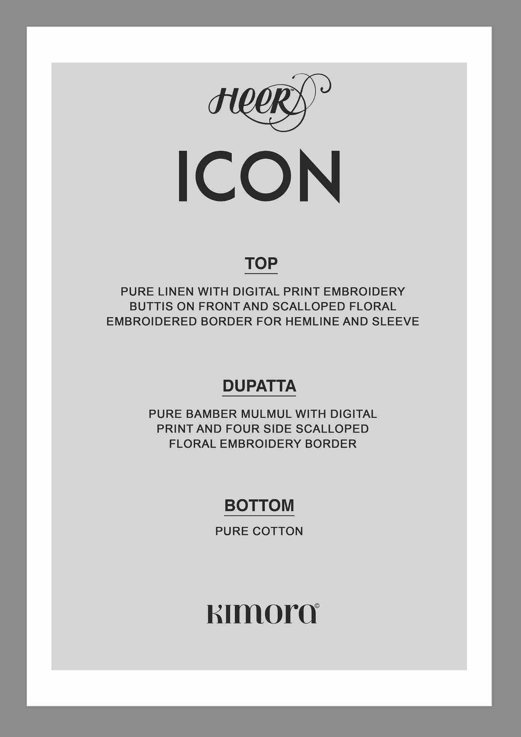 Icon By Kimora Fashion 9601 To 9606 Series Designer Festive Suits Collection Beautiful Stylish Fancy Colorful Party Wear & Occasional Wear Pure Linen Dresses At Wholesale Price