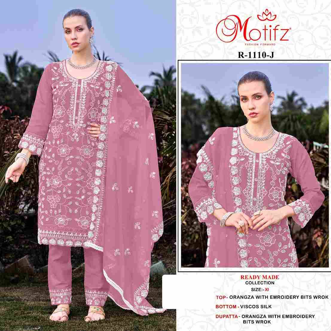 Motifz Hit Design 1110 Colours Vol-2 By Motifz 1110-H To 1110-K Series Beautiful Pakistani Suits Colorful Stylish Fancy Casual Wear & Ethnic Wear Organza Dresses At Wholesale Price