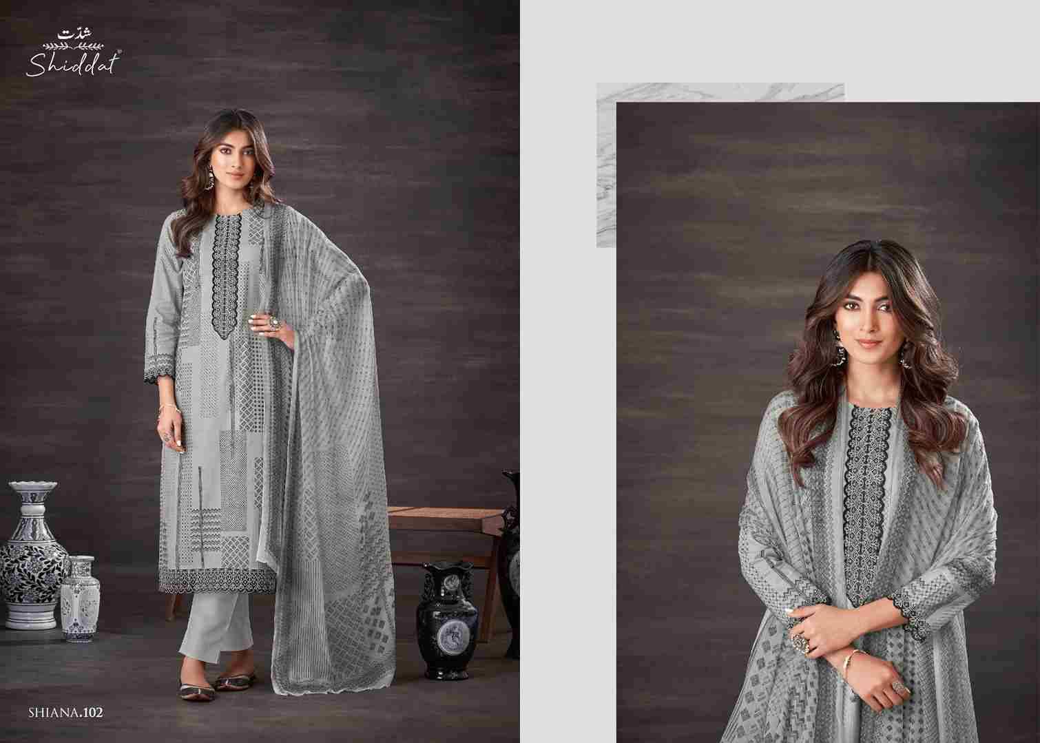 Shiana By Shiddat 101 To 110 Series Designer Stylish Fancy Colorful Beautiful Party Wear & Ethnic Wear Collection Pure Cotton Dresses At Wholesale Price