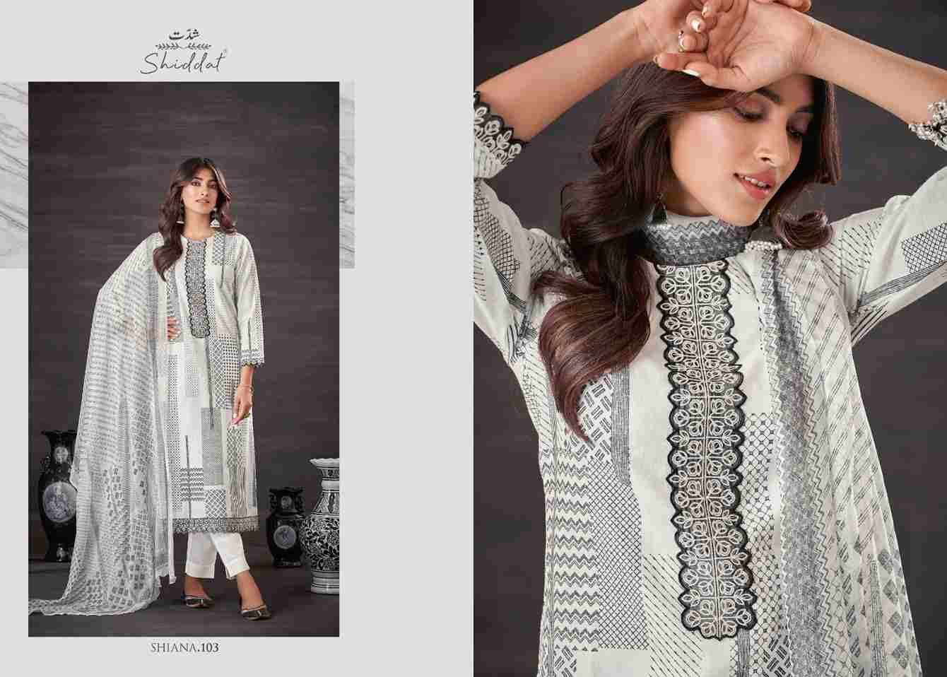 Shiana By Shiddat 101 To 110 Series Designer Stylish Fancy Colorful Beautiful Party Wear & Ethnic Wear Collection Pure Cotton Dresses At Wholesale Price
