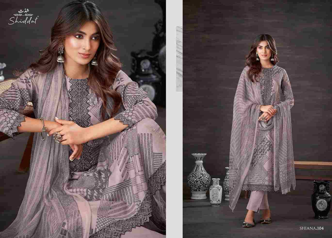 Shiana By Shiddat 101 To 110 Series Designer Stylish Fancy Colorful Beautiful Party Wear & Ethnic Wear Collection Pure Cotton Dresses At Wholesale Price